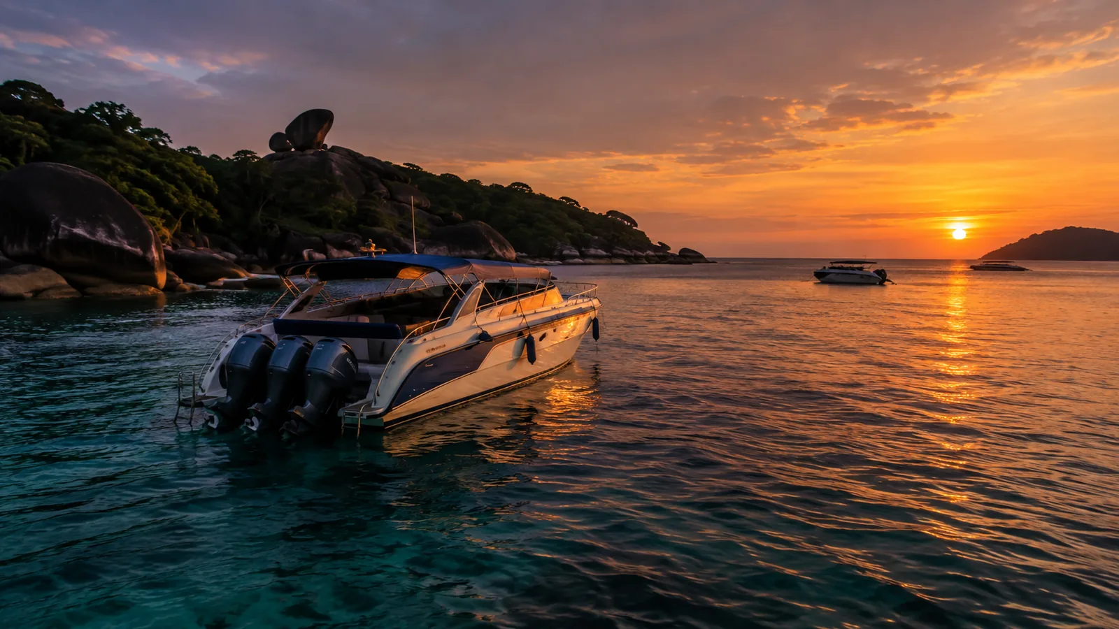 Excursions à la journée en speedboat aux îles Similan